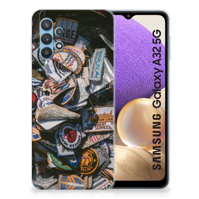 Samsung Galaxy A32 5G | Siliconen hoesje | met foto Badges
