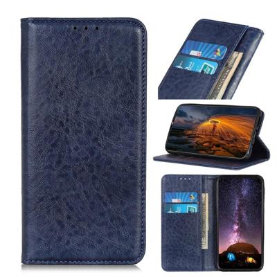 Magnetische retro Crazy Horse textuur horizontale Flip lederen case voor iPhone X/XS met houder & kaartsleuven & portemonnee (blauw) Magnetische retro Crazy Horse textuur horizontale Flip lederen case voor iPhone X/XS met houder & kaartsleuven & portemonnee (blauw)