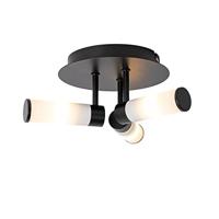 QAZQA Moderne badkamer plafondlamp zwart 3-lichts IP44 - Bath - thumbnail
