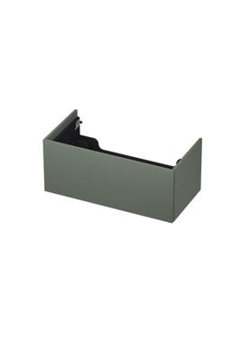 INK - Onderkast 1 Lade Push 2 Open Bestaande Uit - 900x450x376 Mm - Mat Beton Groen