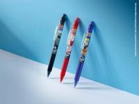 Rollerpen PILOT friXion clicker Naruto medium rood - thumbnail