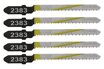 Wolfcraft Decoupeerzaagblad | HCS | L=75mm | T-Schaft | 5 stuks - 2393000