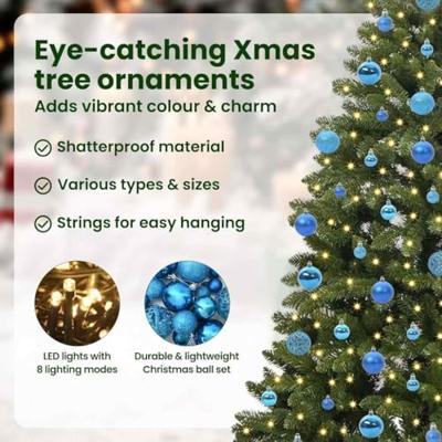 VidaXL Kunstkerstboom met 300 led groen 180 cm pvc en metaal