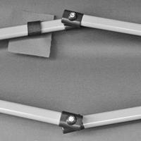 Partytent pop-up opvouwbaar zeshoekig grijs 3,6 x 3,1 m - thumbnail