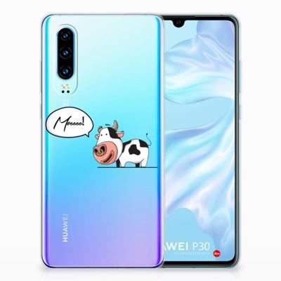 Huawei P30 Telefoonhoesje met Naam Cow Huawei P30 Telefoonhoesje met Naam Cow