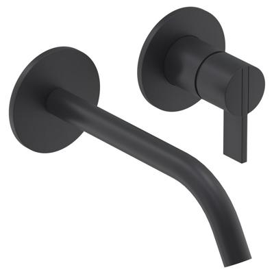 Inbouw Wastafelmengkraan IVY Pact 2-gats Coldstart Mat Zwart PED