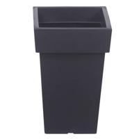 Prosperplast Bloempot - kunststof - antraciet - 29 x 44 cm - thumbnail