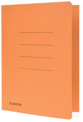 Class&apos;ex dossiermap, 3 kleppen ft 18,2 x 22,5 cm (voor ft schrift), oranje