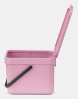 Brabantia Sort & Go afvalemmer 6 liter Lilac Pink - thumbnail