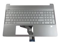 HP Laptop Toetsenbord Qwerty US + Top Cover - Zilver - thumbnail