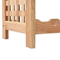 Wijnrek voor 25 flessen 63x25x73 cm massief walnotenhout - thumbnail