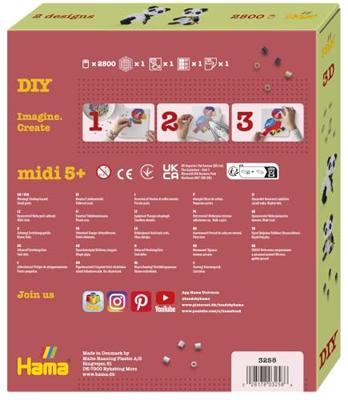 Hama Strijkkralen Midi 3D Panda 2500 Stuks