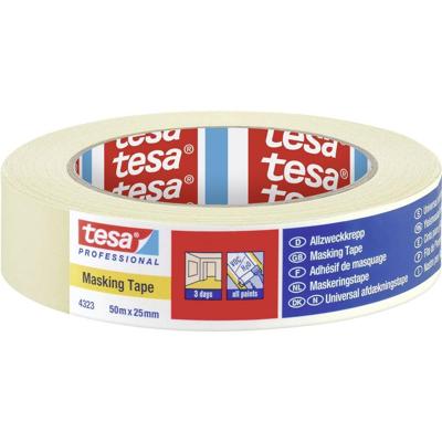 Tesa Afplakband | licht gecrêpt | lichtbeige | lengte 50 m | breedte 25 mm | wiel | 12 stuks - 04323-00041-00 04323-00041-00 Tesa Afplakband | licht gecrêpt | lichtbeige | lengte 50 m | breedte 25 mm | wiel | 12 stuks - 04323-00041-00 04323-00041-00