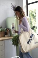 Handtas Milan 51 x 40, 5 x 21,5 cm Beige - thumbnail