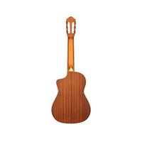 Ortega RQ39 Requinto Series Pro Natural 1/2-formaat klassieke gitaar met gigbag - thumbnail