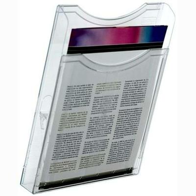Deflecto DocuPockets muurfolderhouder verticaal, 1 vak, transparant