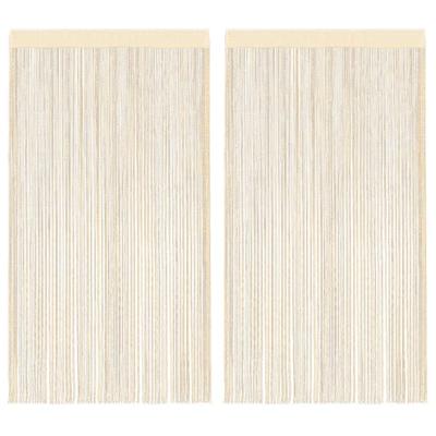VidaXL Draadgordijnen 140x250 cm crème 2 st