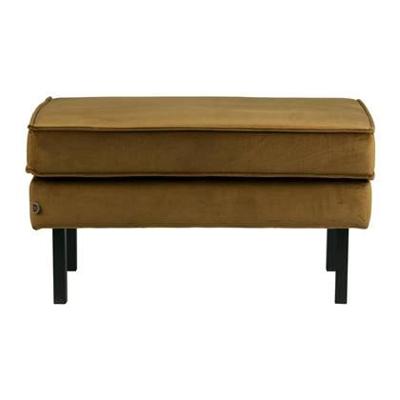 WOOOD Hocker 'Rodeo' Velvet, kleur Honey (geel)