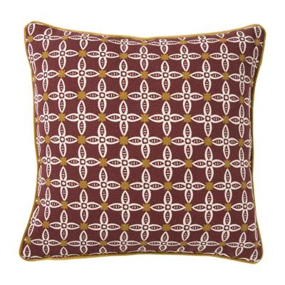 Kussen bloemen - rood/geel - 45x45 cm Kussen bloemen - rood/geel - 45x45 cm