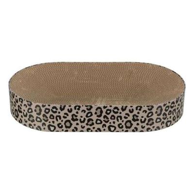 Trixie krabmat / mand leo karton met kattenkruid / catnip bruin