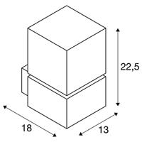 SLV Square 1000336 LED-buitenlamp (wand) E27 - thumbnail