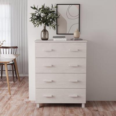 Dressoir HAMAR 79x40x103,5 cm massief grenenhout wit