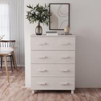 Dressoir HAMAR 79x40x103,5 cm massief grenenhout wit - thumbnail