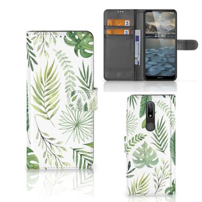 Nokia 2.4 Hoesje Leaves Nokia 2.4 Hoesje Leaves