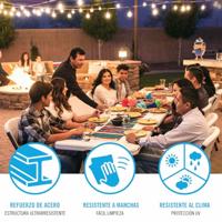 Vouwtafel Lifetime Wit 244 x 74 x 76 cm - thumbnail