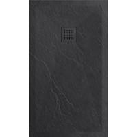 Douchetub Sanimar Sanistone 160 x 90 cm Zwart - thumbnail