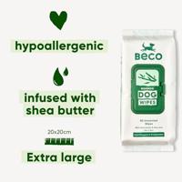 Beco Bamboo Dog Wipes hypoallergene doekjes hond (80 stuks) 5 x Geurloos - thumbnail
