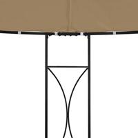 VidaXL Prieel rond 300x290 cm taupe - thumbnail