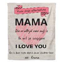 Fleecedeken Moederdag - Mama - Pillow Buddies - thumbnail