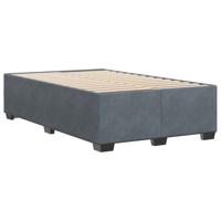 Bedframe zonder matras 120x200 cm fluweel donkergrijs - thumbnail