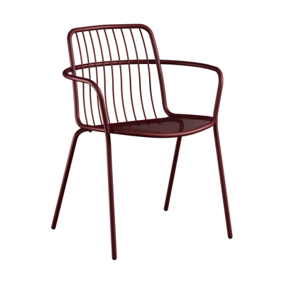 EMU Alisea tuinstoel met arm Intense Red