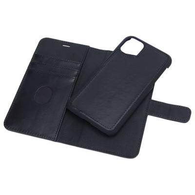 RadiCover - Radiationprotected Mobilewallet Leather iPhone 11 2in1 Magnetskal (3-led RFI ) - Black