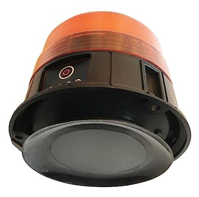 Berger & Schröter Akku LED RKL 12/24VR65 20288 Zwaailicht 5 V werkt op een accu Magneetbevestiging, Schroefvoet, Zuignapvoet Oranje