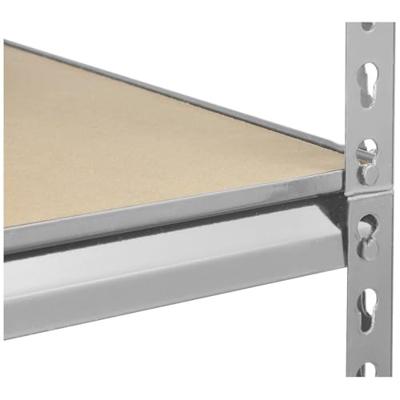 TOOLCRAFT TO-8660250 Stellingkast (extra stevig) 350 kg (b x h x d) 900 x 1826 x 450 mm Metaal, MDF Verzinkt, Zilver Hout
