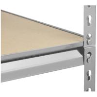 TOOLCRAFT TO-8660250 Stellingkast (extra stevig) 350 kg (b x h x d) 900 x 1826 x 450 mm Metaal, MDF Verzinkt, Zilver Hout - thumbnail