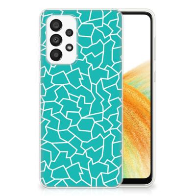 Samsung Galaxy A33 5G | Hoesje maken | Cracks Blue
