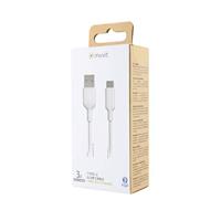 USB-kabel Muvit Wit 20 cm - thumbnail