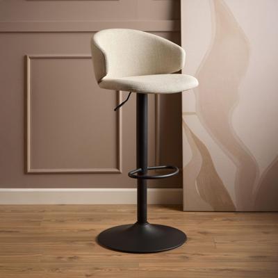 Bendt Verstelbare Barkruk 'Larue' kleur Beige (zithoogte 61-82cm)