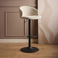 Bendt Verstelbare Barkruk 'Larue' kleur Beige (zithoogte 61-82cm) - thumbnail