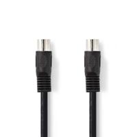 DIN-Audiokabel | DIN 5-Pins Male - DIN 5-Pins Male | 2,0 m | Zwart - thumbnail