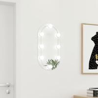VidaXL Spiegel met led-verlichting ovaal 60x30 cm glas - thumbnail