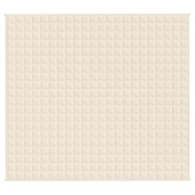 Verzwaringsdeken 200x230 cm 9 kg stof lichtcrmekleurig Verzwaringsdeken 200x230 cm 9 kg stof lichtcrmekleurig