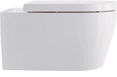 Duravit ME by Starck hangtoilet inclusief toiletbril Rimless Wondergliss 37x57x35 5cm wit - thumbnail