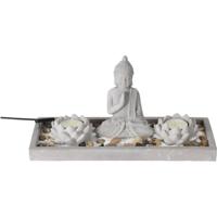 Boeddha zen tuintje set 29,5x12x7cm - thumbnail