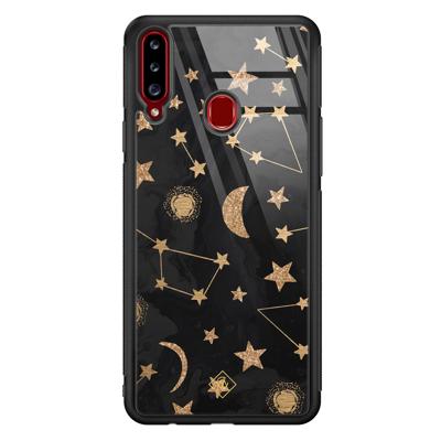 Samsung Galaxy A20s glazen hardcase - Counting the stars