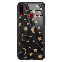 Samsung Galaxy A20s glazen hardcase - Counting the stars - thumbnail